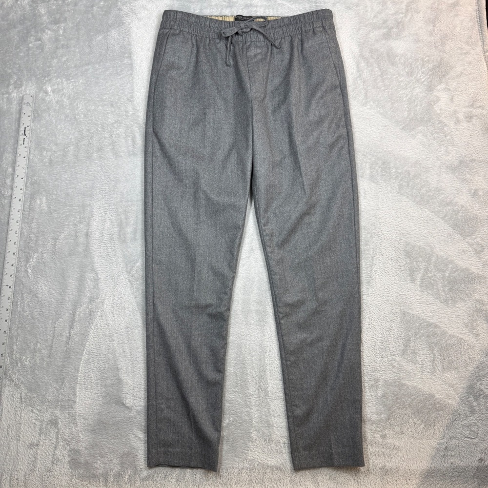 Banana Republic Vitale Barberis Canonico Wool Pants Grey M Jogger (Fits 33x30)